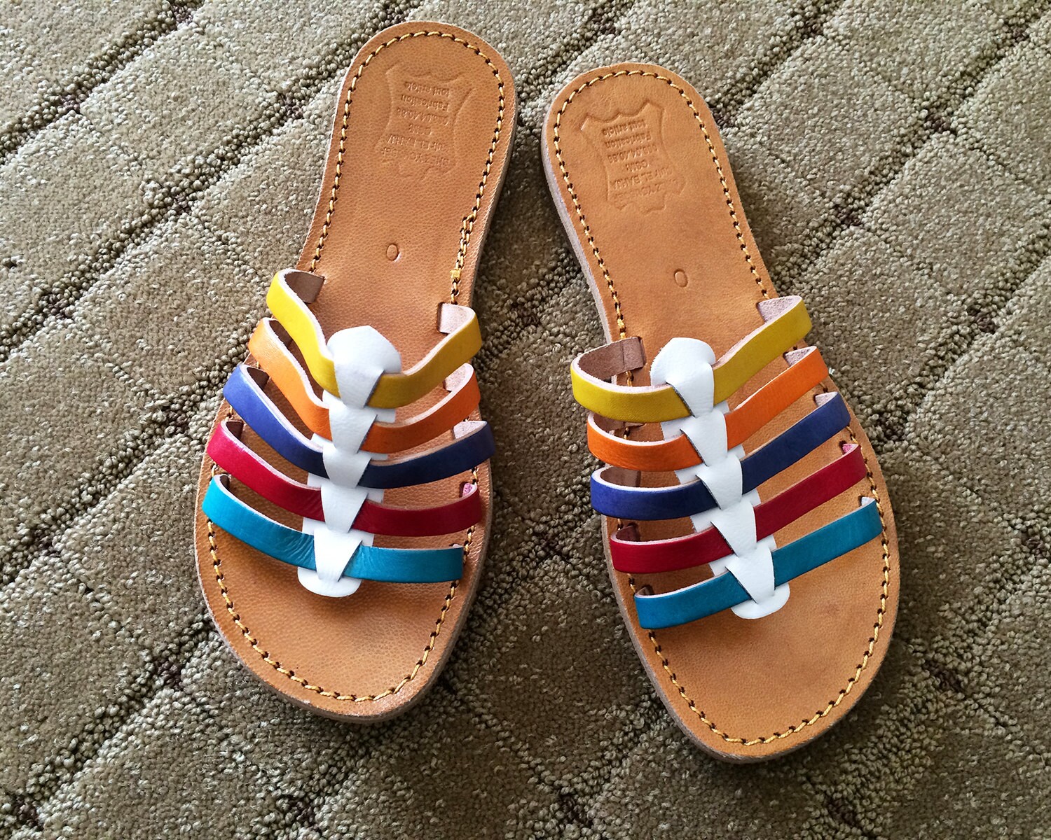 rainbow huaraches sandals