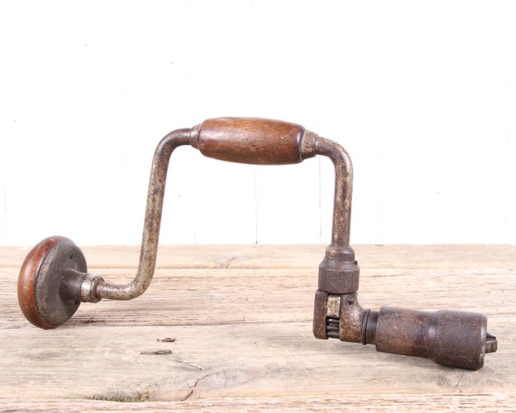 Antique Hand Drill / Manual Hand Drill / Old Tool / Vintage