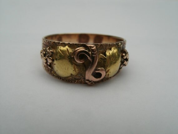 Vintage Cripple Creek 14K Gold Ring Size 8 Black Hills