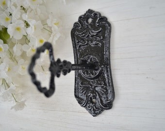 Key Hook, Curtain Tie Back, Cast iron Hook,Ornate Wall Hook,Curtain Hardware