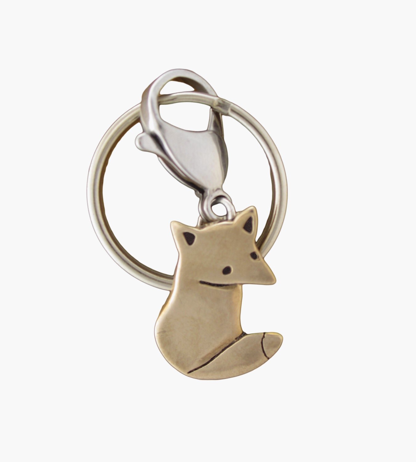 Fox Keychain Fox Keyring by marmarsuperstar on Etsy