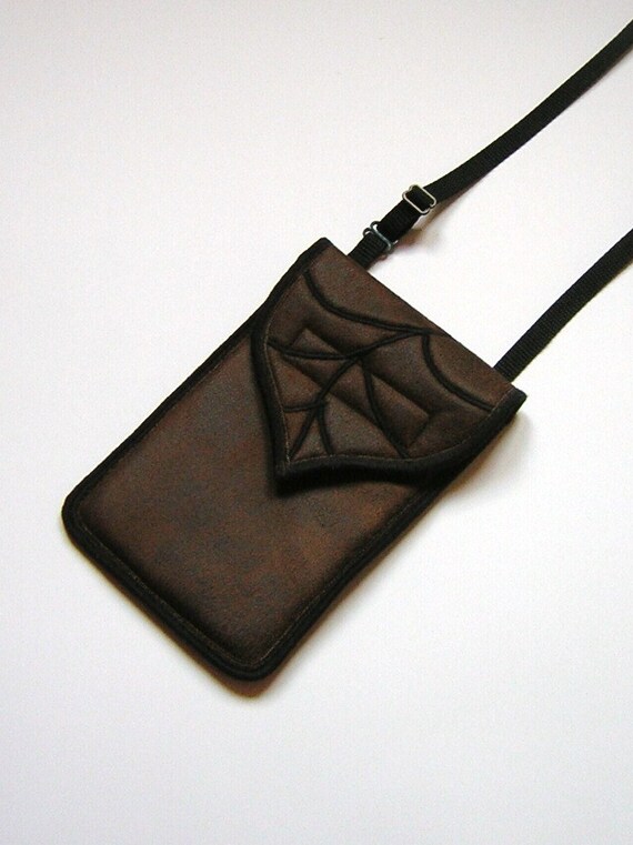 5 neck for iphone strap 6 Sling Bag New! Cover / Purse Crossbody Leaf iPhone Brown Neck Plus