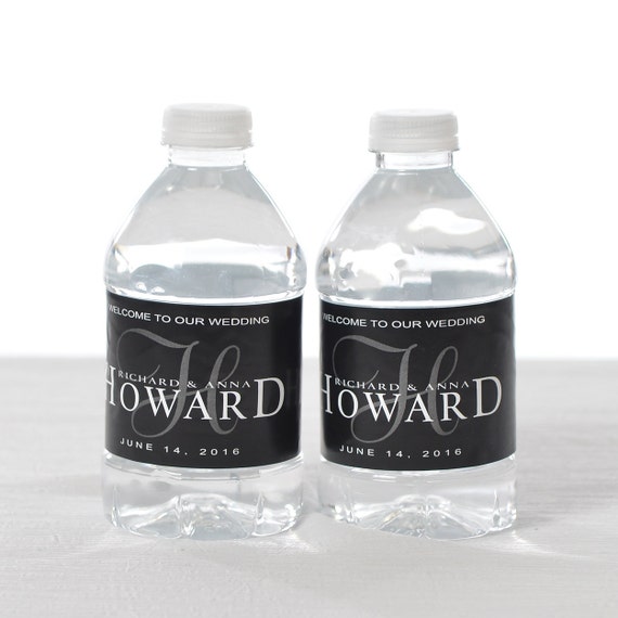 100 Wedding Water Bottle Labels - Wedding Favors - Vintage Water Labels Il_570xn