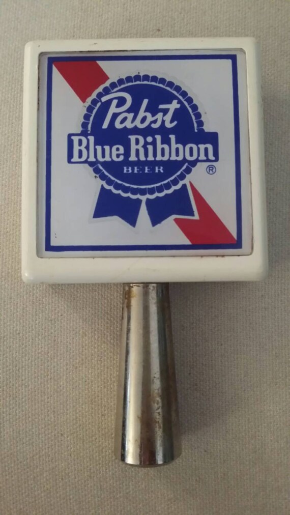 Pabst Blue Ribbon Beer Vintage Beer Tap Handle by BmoreUnique
