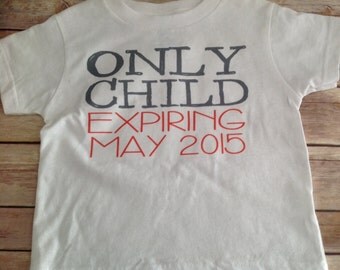 Youngest Grandchild Expiring with Date T Shirt Simple Text