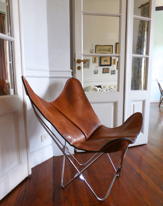 ORIGINAL BKF Butterfly Chair in Premium Buffalo Tan Leather