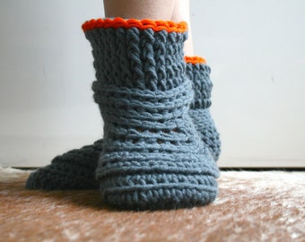 Crochet Pattern, crochet slipper pattern, Lazy Sunday Home shoes crochet pattern 185