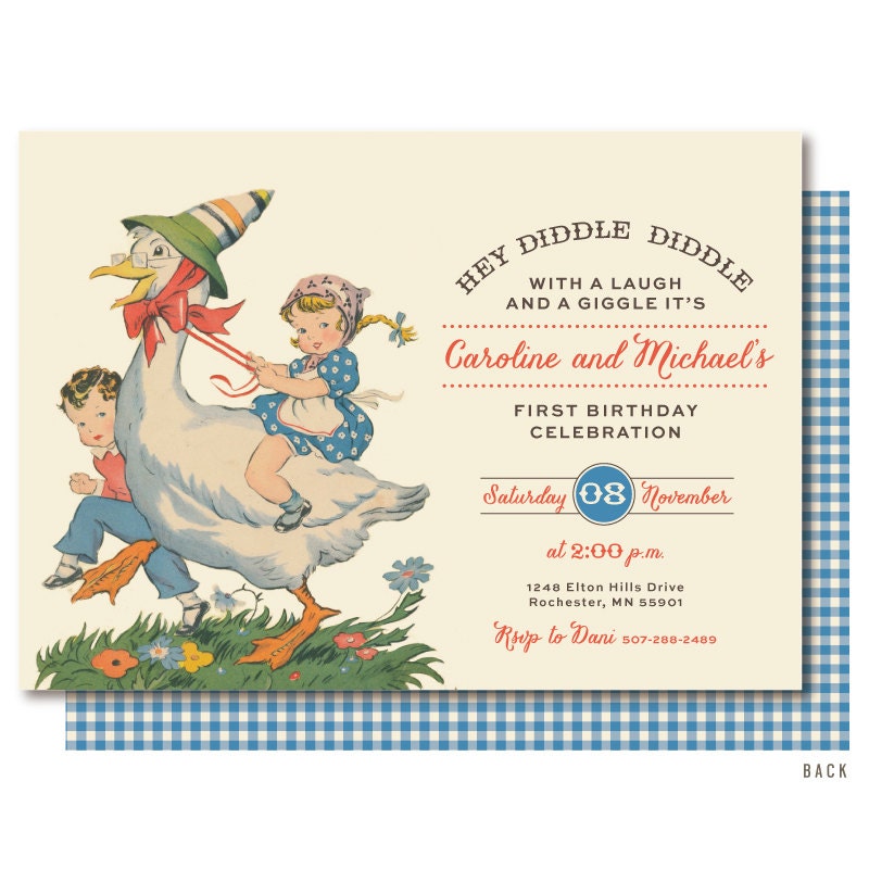 Nursery Rhyme Invitations 3