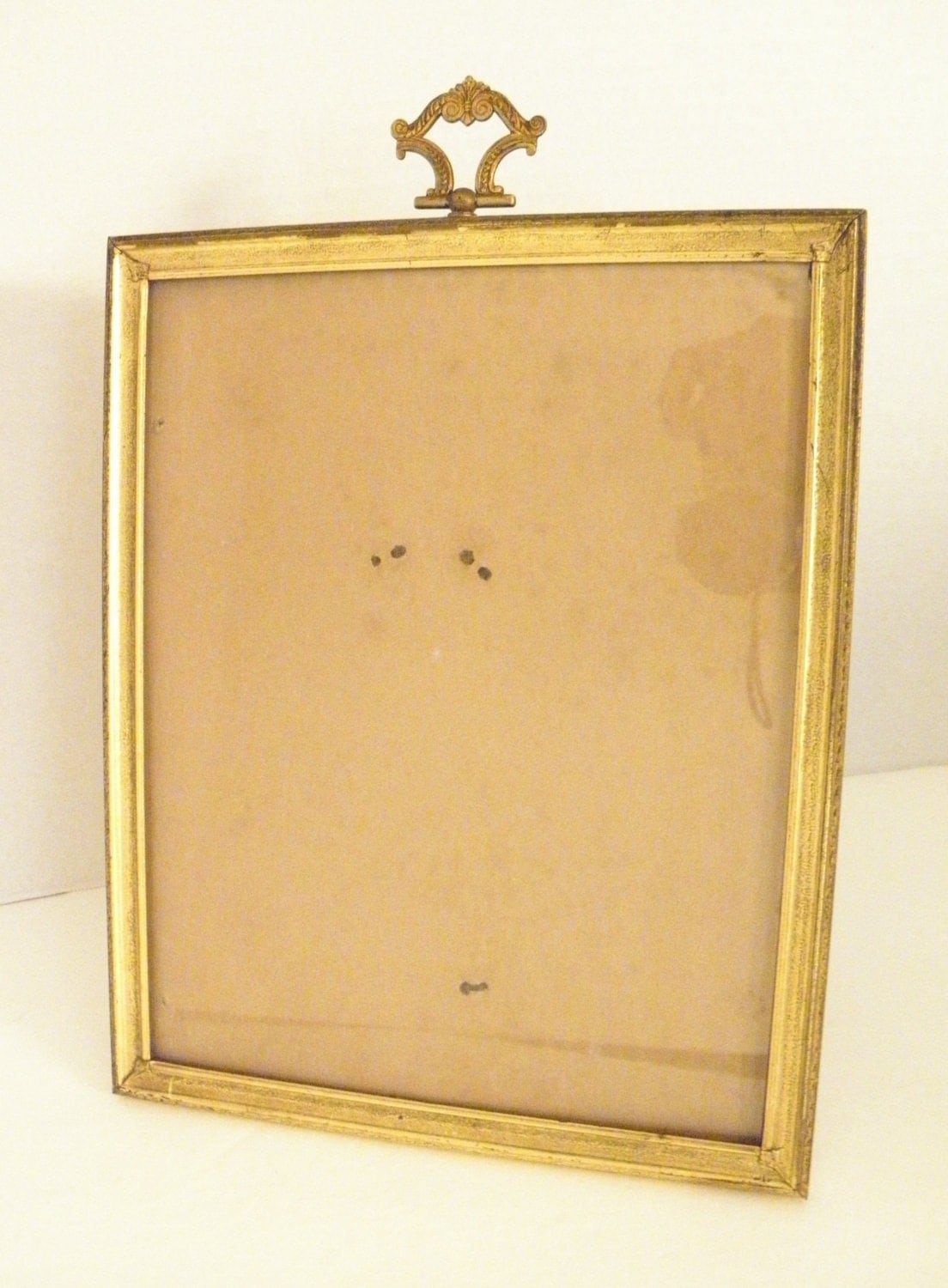 Ornate Shabby Gold Metal 8x10 Picture Frame by VintageGenie