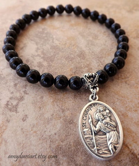 Women's St Christopher Bracelet Catholic Jewelry St