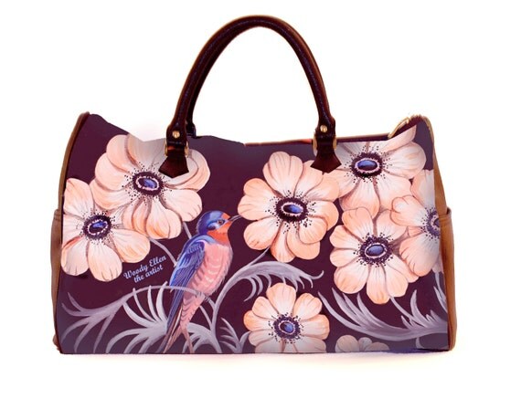 Travel bag,Sweet Swallow,weekend bag,birthday gift,gifts for her,gifts for mom,Woody Ellen handbag,christmas gifts,christmas gift ideas,gift