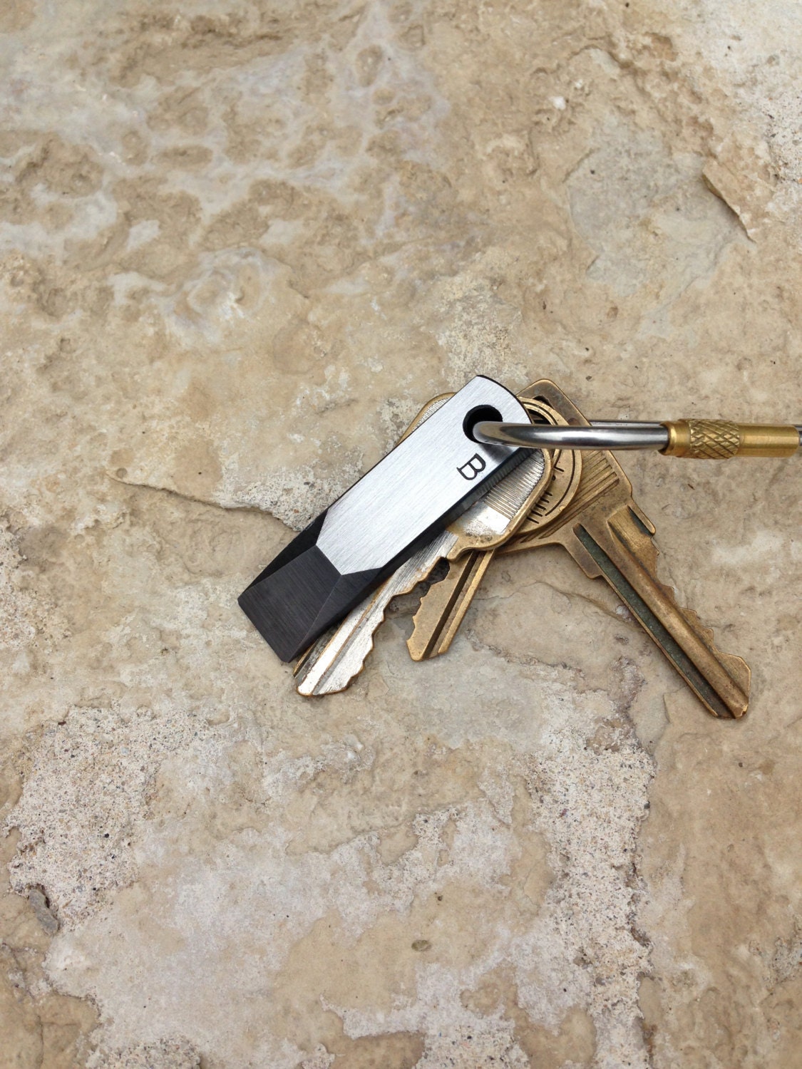 Tool Steel Keychain Mini Pry Bar