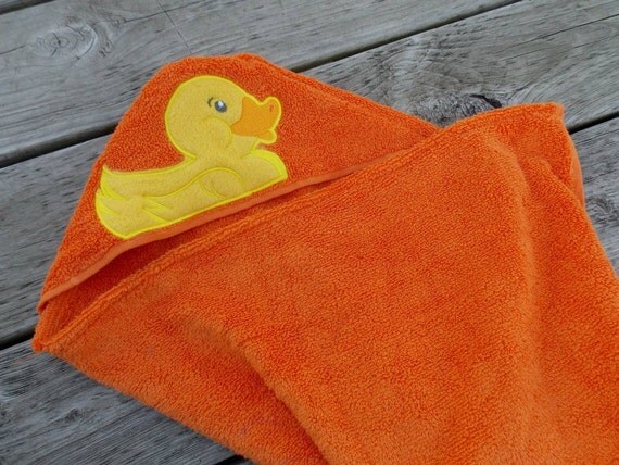 Rubber Duck Hooded Towel, Infant Hooded Towel, Kids Hooded Towel ...