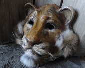 3 D Masks Masquerade masks Paper mache lion head mask lion costume