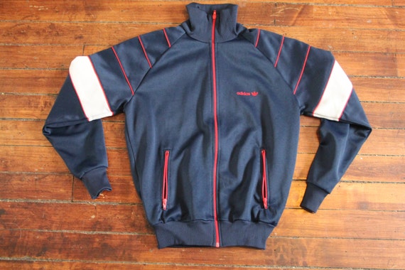 throwback Adidas track jacket tracksuit windbreaker Medium  adidas waterproof jacket youth