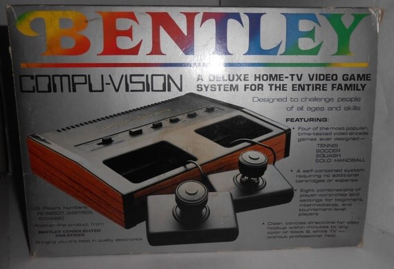 Bentley Compu-vision Home TV Video Game System Tested Working
