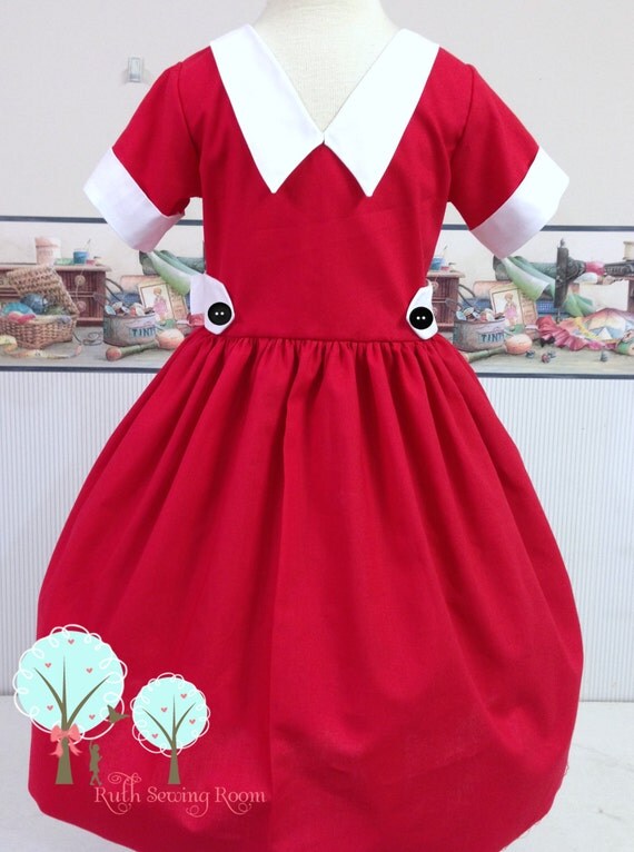 Little Orphan Annie inspired Dress by RuthSewingRoomDesign