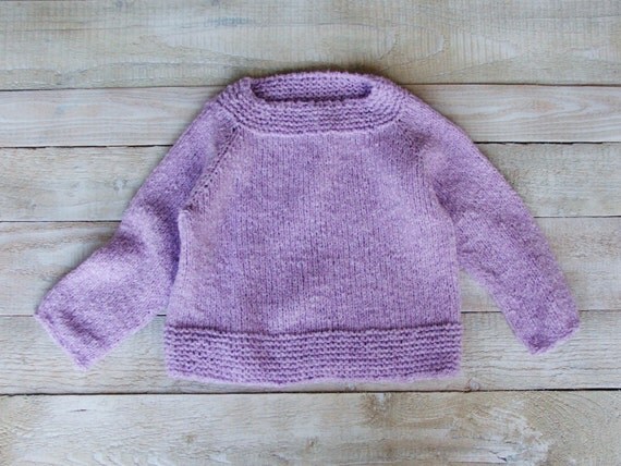 Toddler Girl Sweater Size 3T Soft Purple Baby Pullover