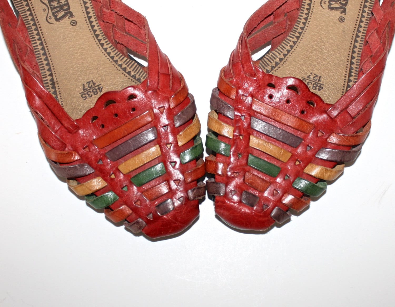 colorful huaraches sandals