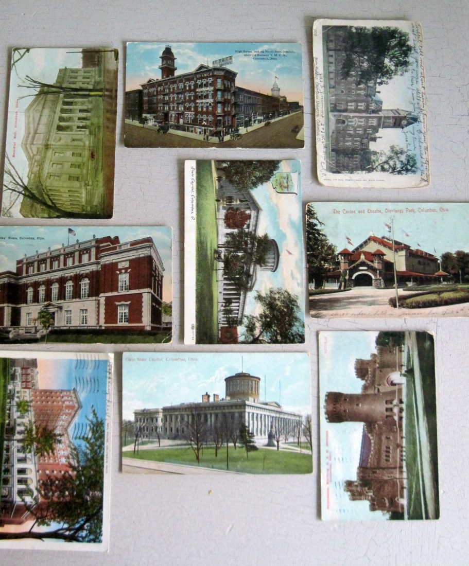 Antique Columbus Ohio Postcard Collection Ohio State