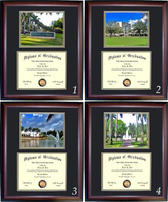 Miami Diploma Frame