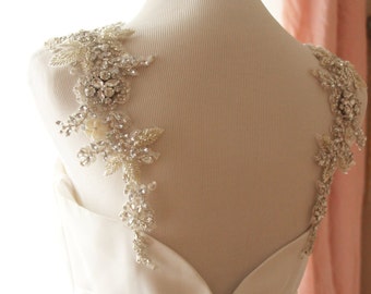 Bridal Straps. Statement Straps. Rhinestone Dress Straps. Statement Dress Straps. Bridal Statement Straps. Wedding Accessory
