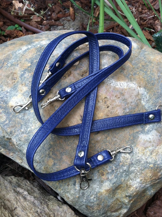 blue shoulder strap