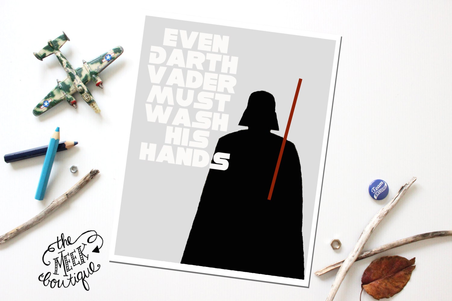 INSTANT Download Star Wars Darth Vader Bathroom Wall Art