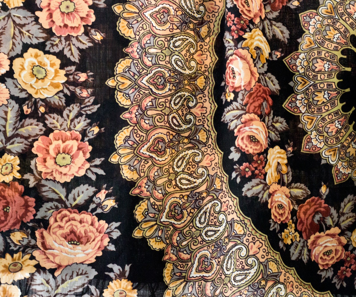 wool challis shawl