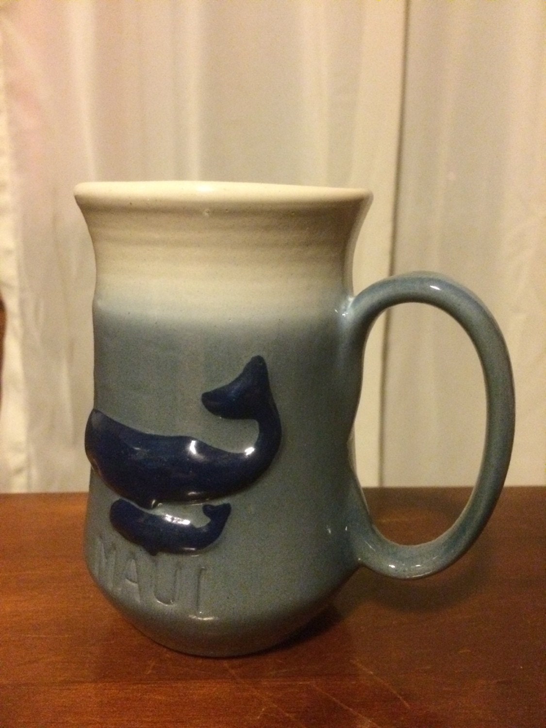 Maui Mug stoneware vintage Hawaii Handcrafted whales Surfer – Haute Juice