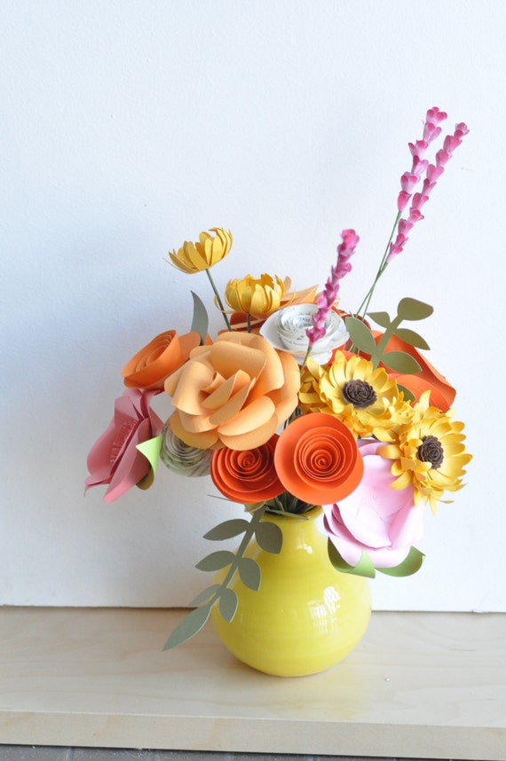 Paper Flowers Paper Flower bouquet Valentine's Day