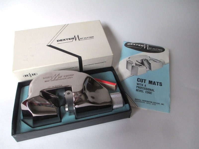 Vintage Dexter Mat Cutter With Extra Blades Like New Russell