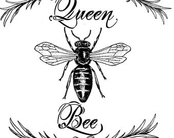 Queen bee print – Etsy