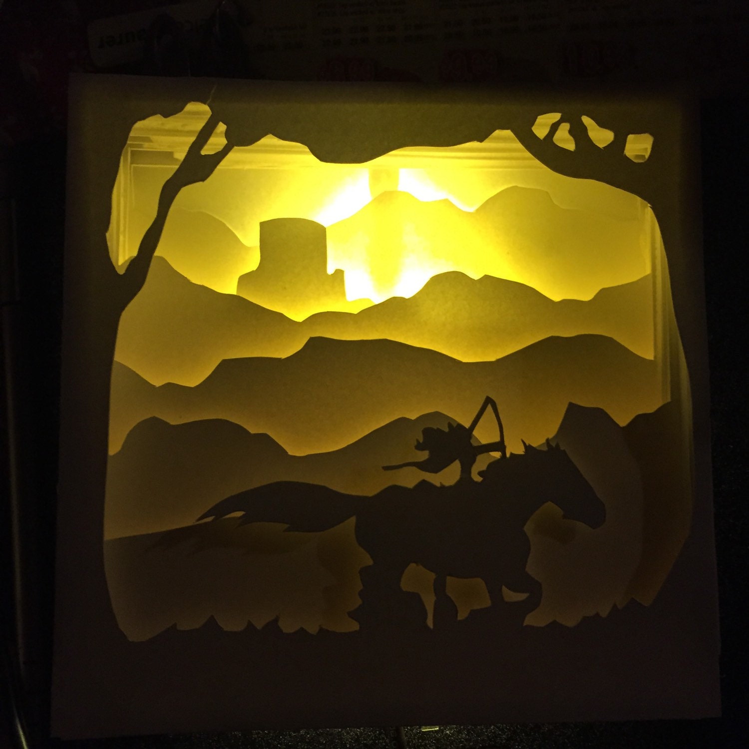 Download Disney Brave Paper Cut Light Shadow Box by Stillash21 on Etsy