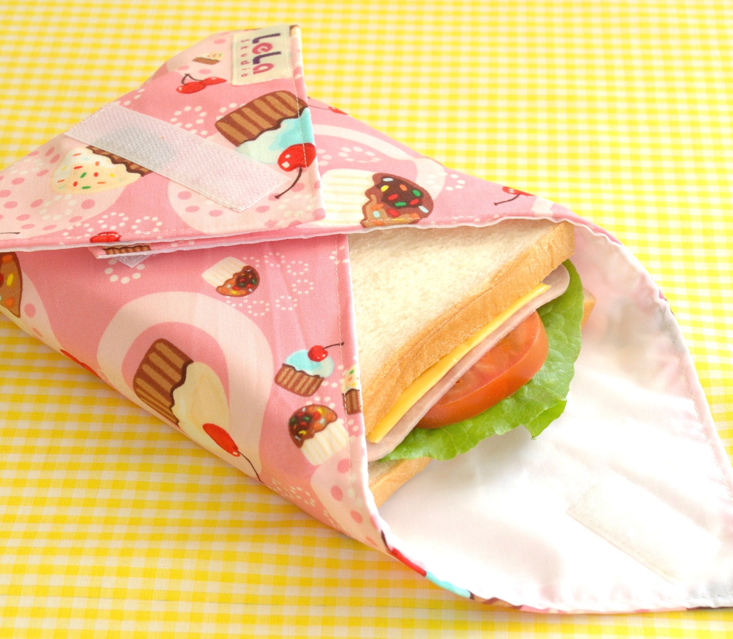 Sandwich Wrap Reusable Fabric Lunch Wrap Eco Friendly Food 7070