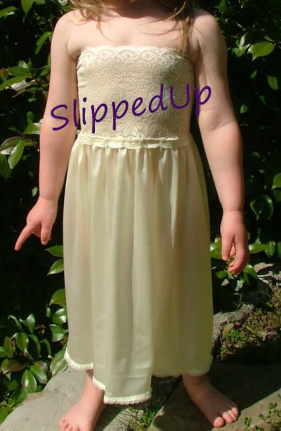 Slip Tutu Slip With Ivory Stretch Lace Girls Slip Teens 7186