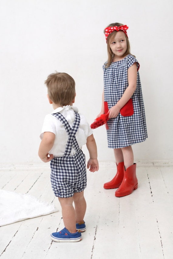 boys linen dungarees