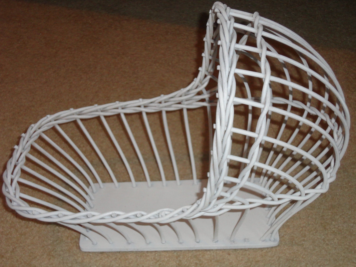 wicker doll bed