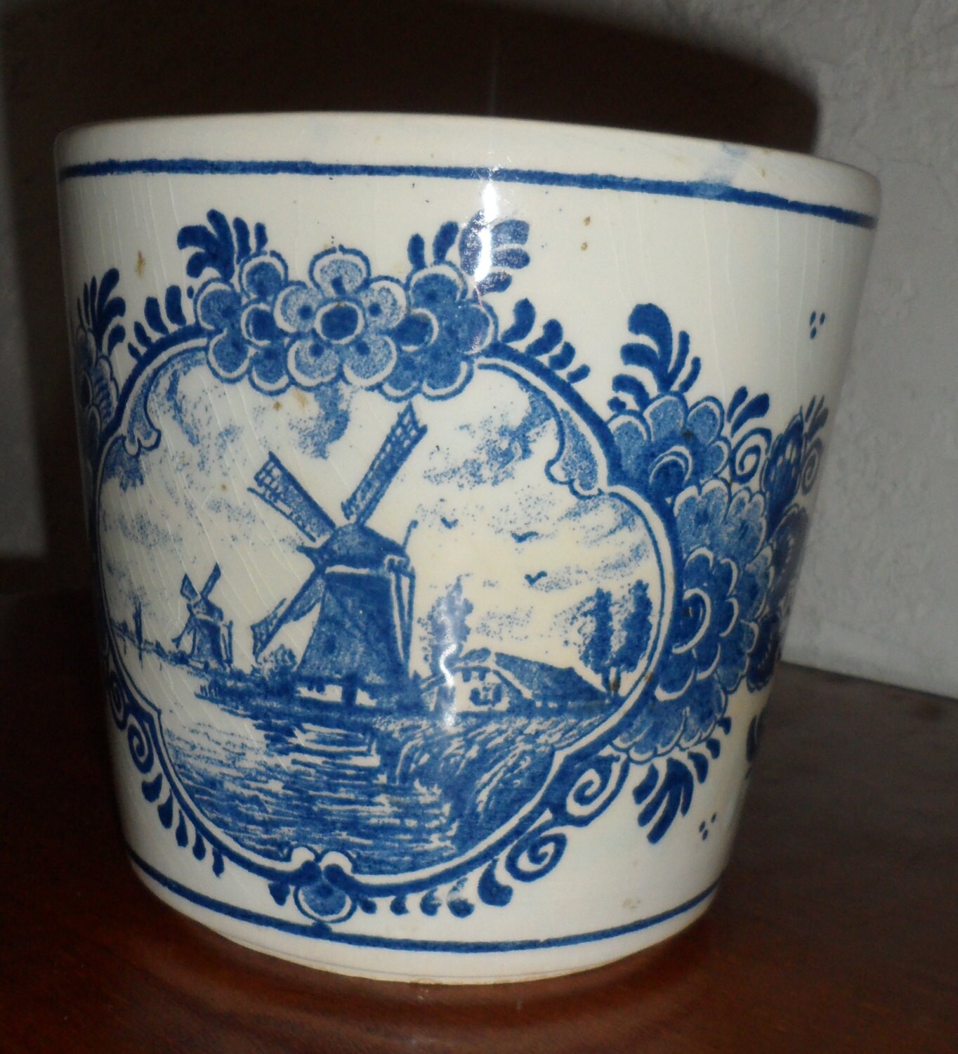 Delft Blue Delft Blouw Holland Windmill by AllAboutVintageChic