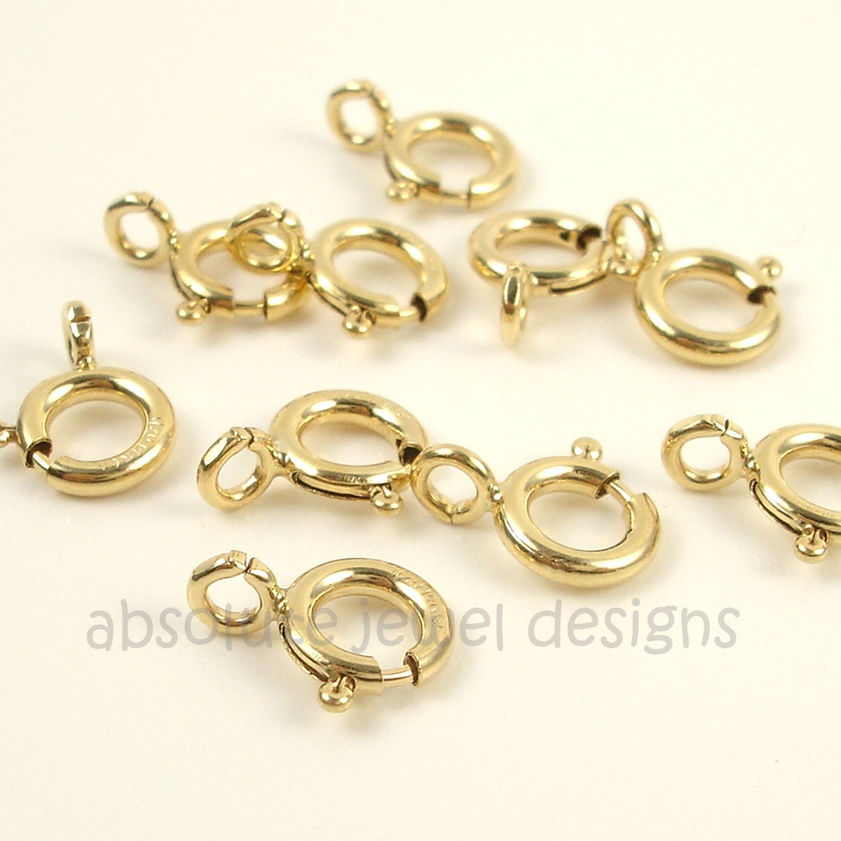 6mm 14K Gold Filled Clasps Jewelry Making by AbsoluteJewelDesigns