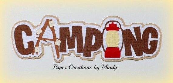 Camping titles for scrapbooking picture