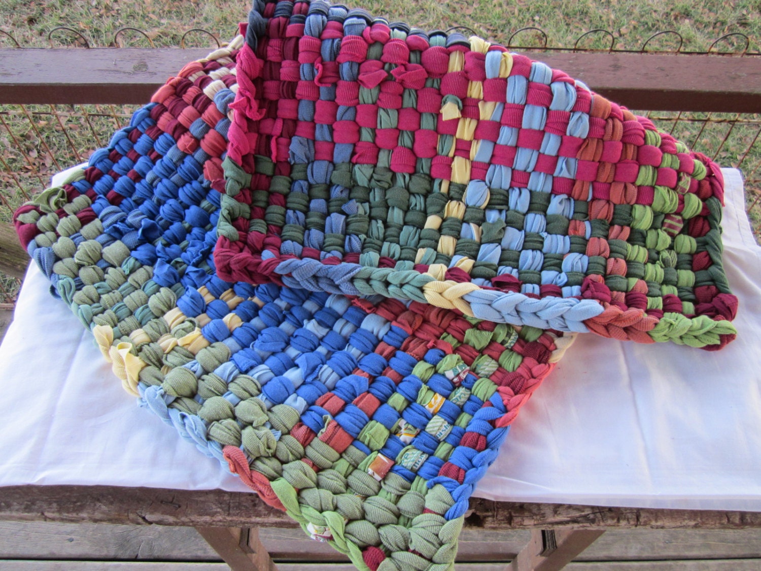 Rug making How to make a rag rug Weaving rag rugs diy rugs