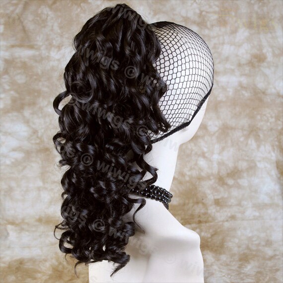 Dark Brown Ponytail Irish Dance Extension Spiral by