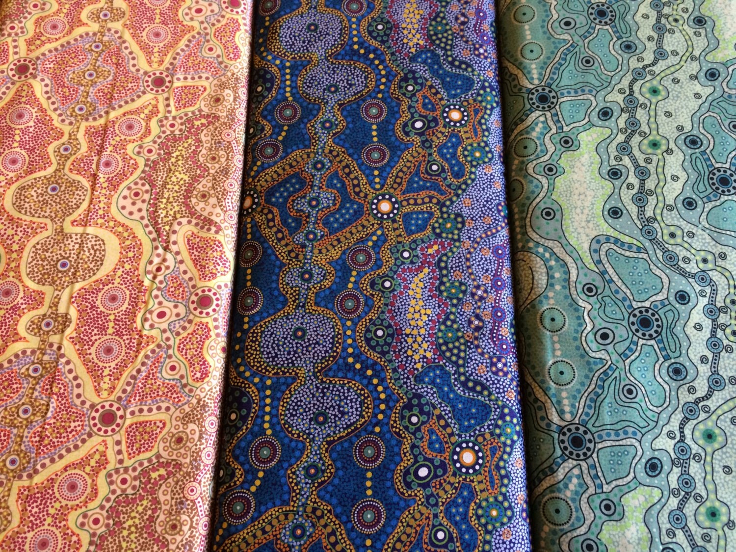 Australian FabricAboriginal FabricAboriginal ArtEthnic FabricCotton Quilt FabricYalke