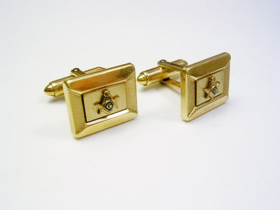 Freemason Cufflinks gold filled KREISLER QUALITY Masonic