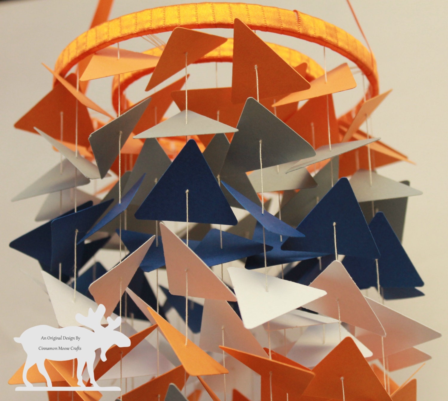 Triangle Mobile / Geometric Mobile / Baby Mobile / Crib Mobile