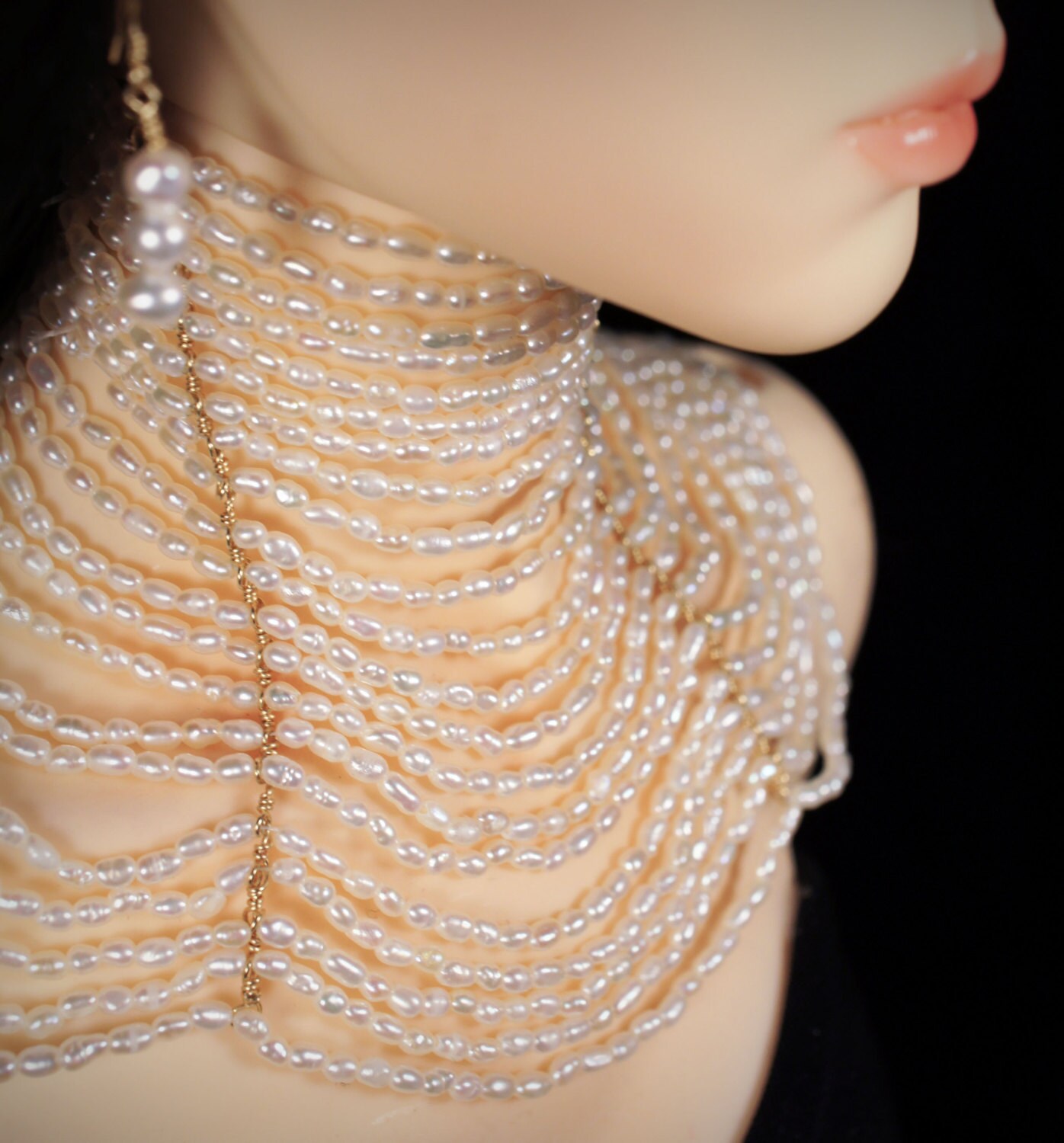 Collar of Pearls a Necklace for SD ElfDoll bjd 5865cm bjd