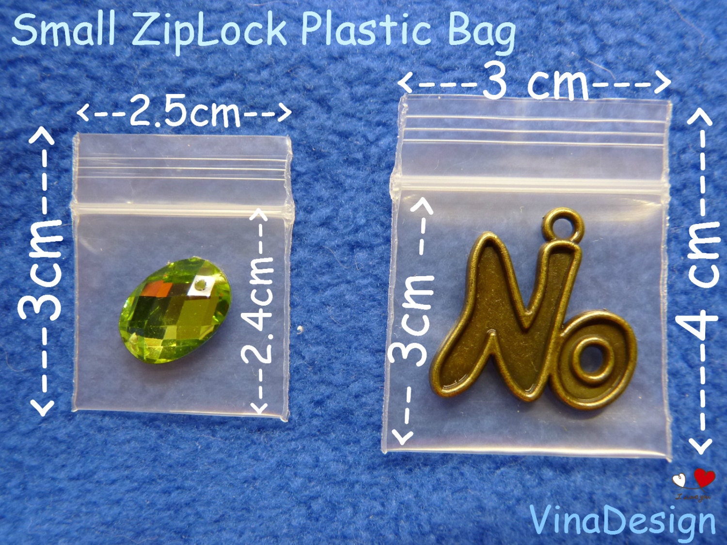 smallest ziplock bags