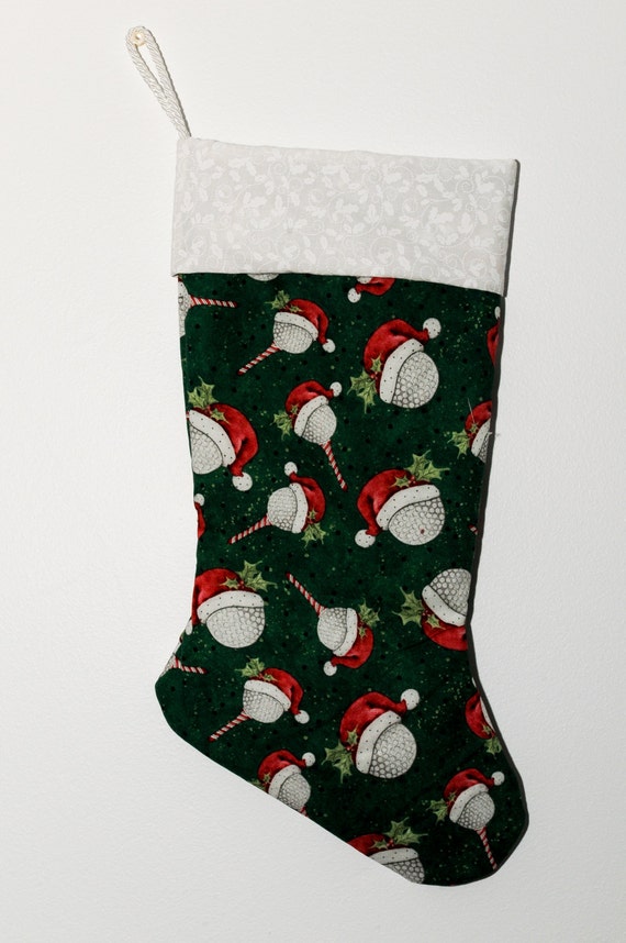 Golf Christmas stocking