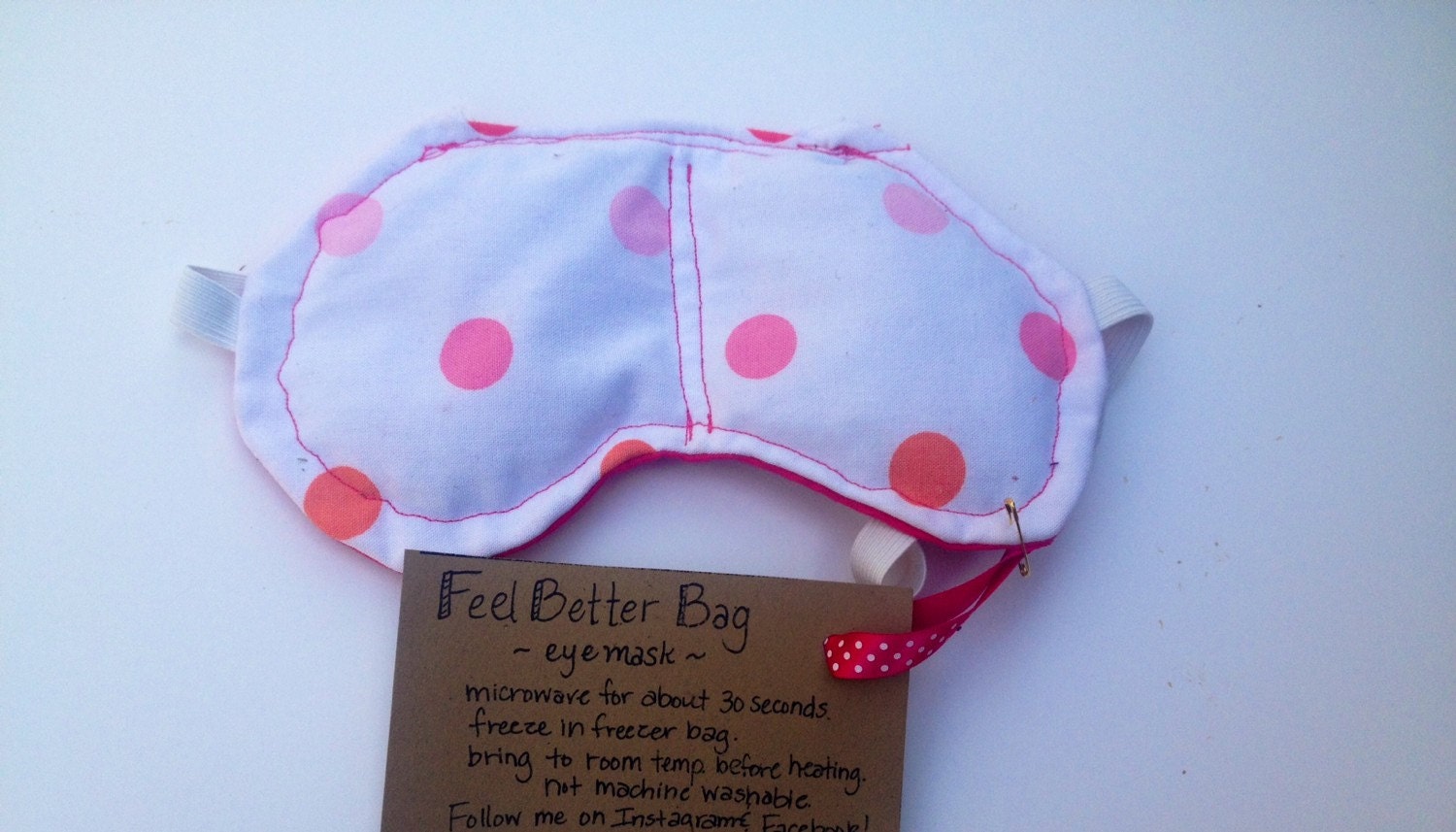 Microwaveable Eye MaskHeat/Cold TherapyOdorlessFlax Seed